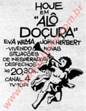 Cartaz do "Alô Doçura"