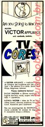 Anúncio de impotação de aparelhos de TV em Cores