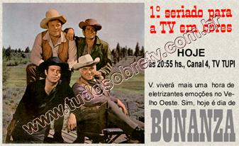 "Bonanza" - Primeiro seriado transmitido em cores