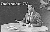 Gontijo Teodoro apresentando o telejornal "Repórter Esso"