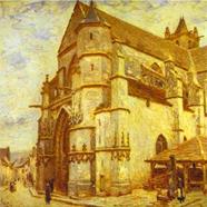 ALFRED SISLEY - "Igreja de Moret / Vento Gelado"